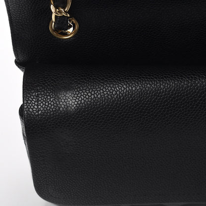 Chanel Caviar Quilted Jumbo Double Flap Black 11 of 18