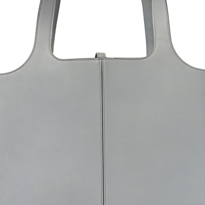 Celine Smooth Calfskin Medium Tri-Fold Bag Pearl Grey 8 of 10