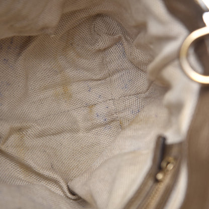 Gucci Metallic Cellarius Calfskin Small Soho Top Handle Satchel Golden Beige 10 of 18