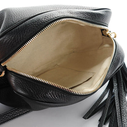 Gucci Pebbled Calfskin Small Soho Disco Bag Black 5 of 7