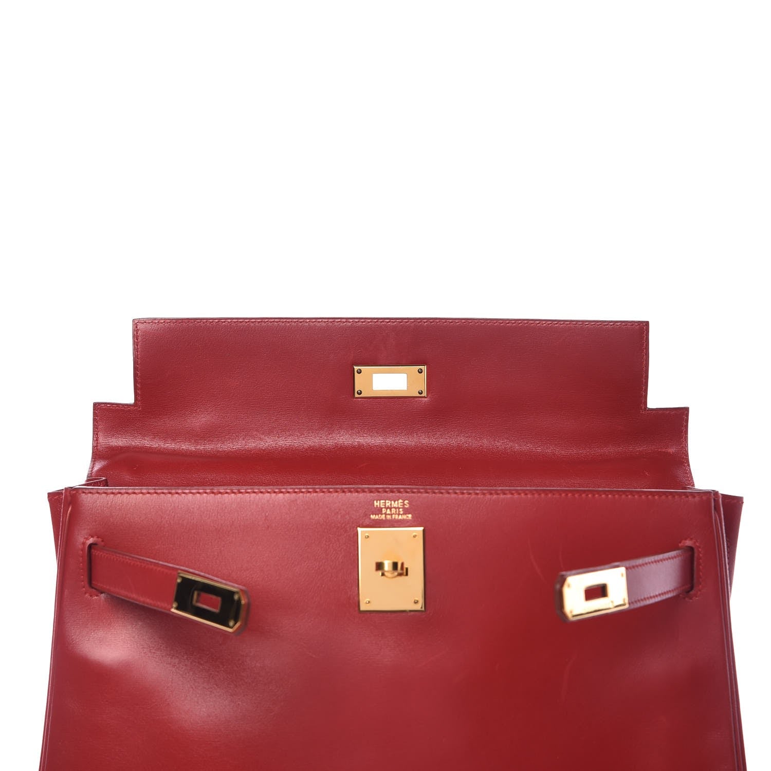 Hermes Box Kelly Retourne 28 Rouge Vif 15 of 41