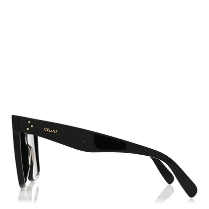 Celine Acetate Polarized Oversized Sunglasses CL4055IN Black 3 of 7