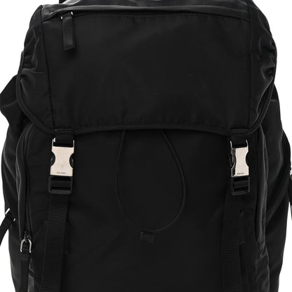 Prada Tessuto Nylon Montagna Double Buckle Backpack Black 9 of 12