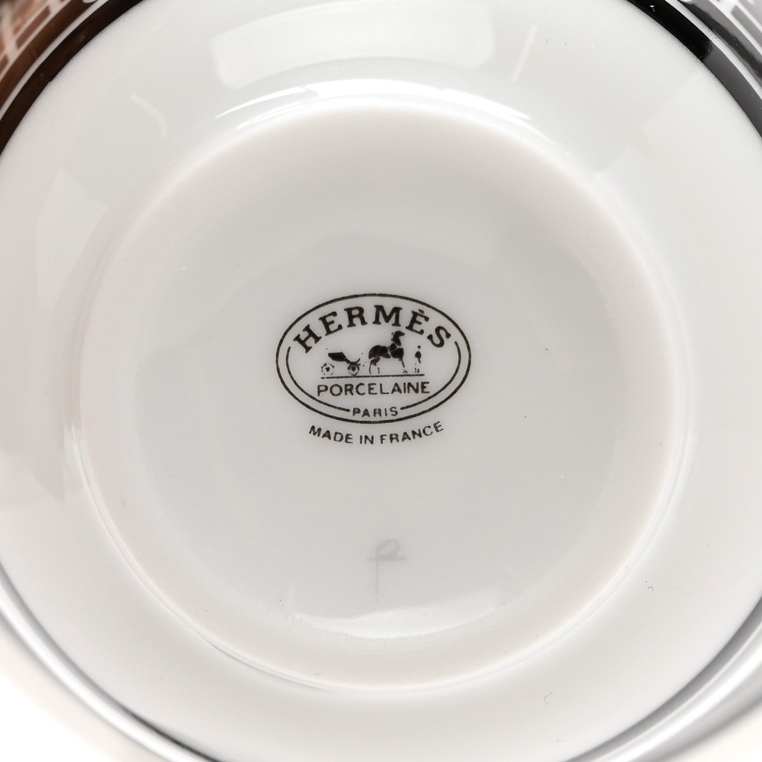 Hermes Porcelain H Deco Mini Cup Set Of 2 5 of 6