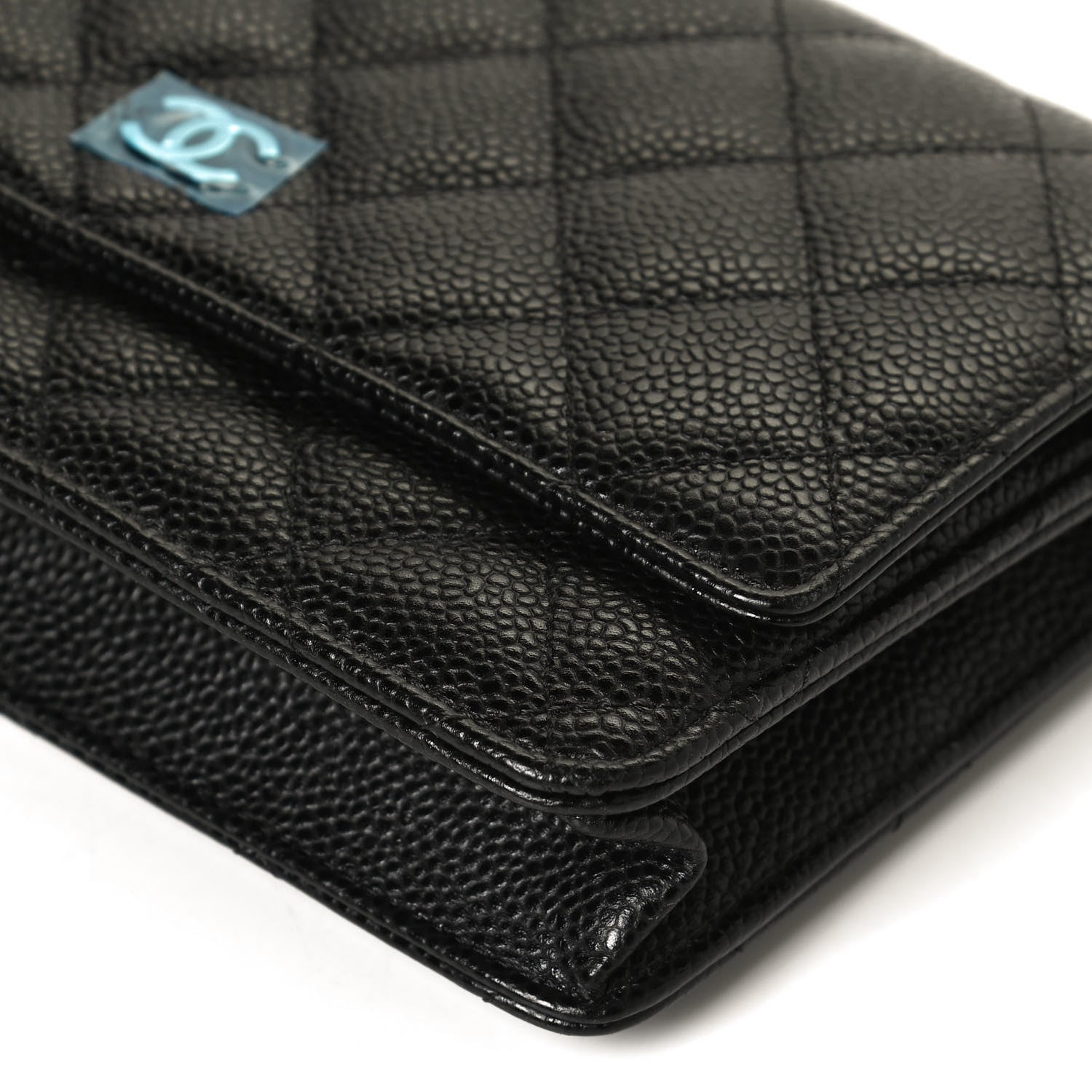 Chanel Caviar Quilted Wallet On Chain WOC Black 12 of 13