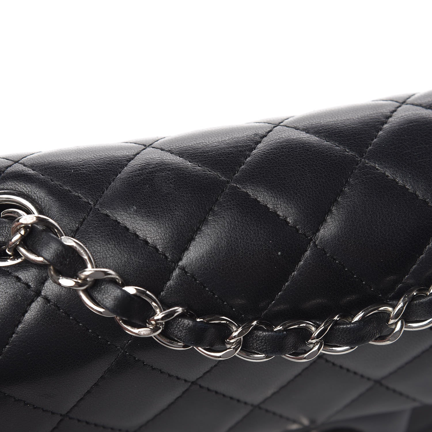 Chanel Lambskin Quilted Mini Rectangular Flap Black 15 of 17