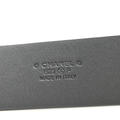 Chanel Calfskin Crystal CC Belt 75 30 Black 5 of 7