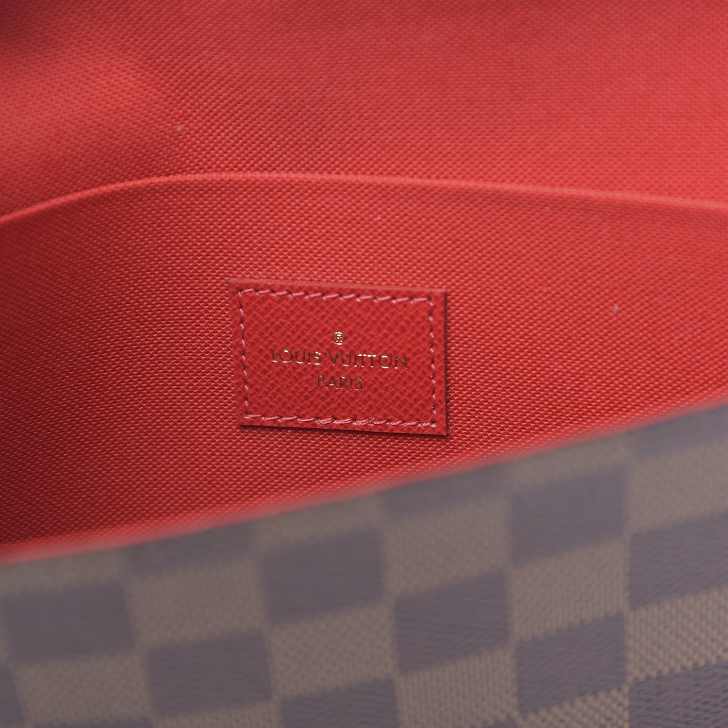 Louis Vuitton Damier Ebene Pochette Felicie Chain Wallet 6 of 10