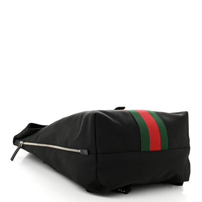 Gucci Techno Canvas Web Single Buckle Backpack Black 3 of 10