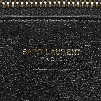 Saint Laurent Smooth Calfskin Medium Monogram Cabas Black 6 of 10
