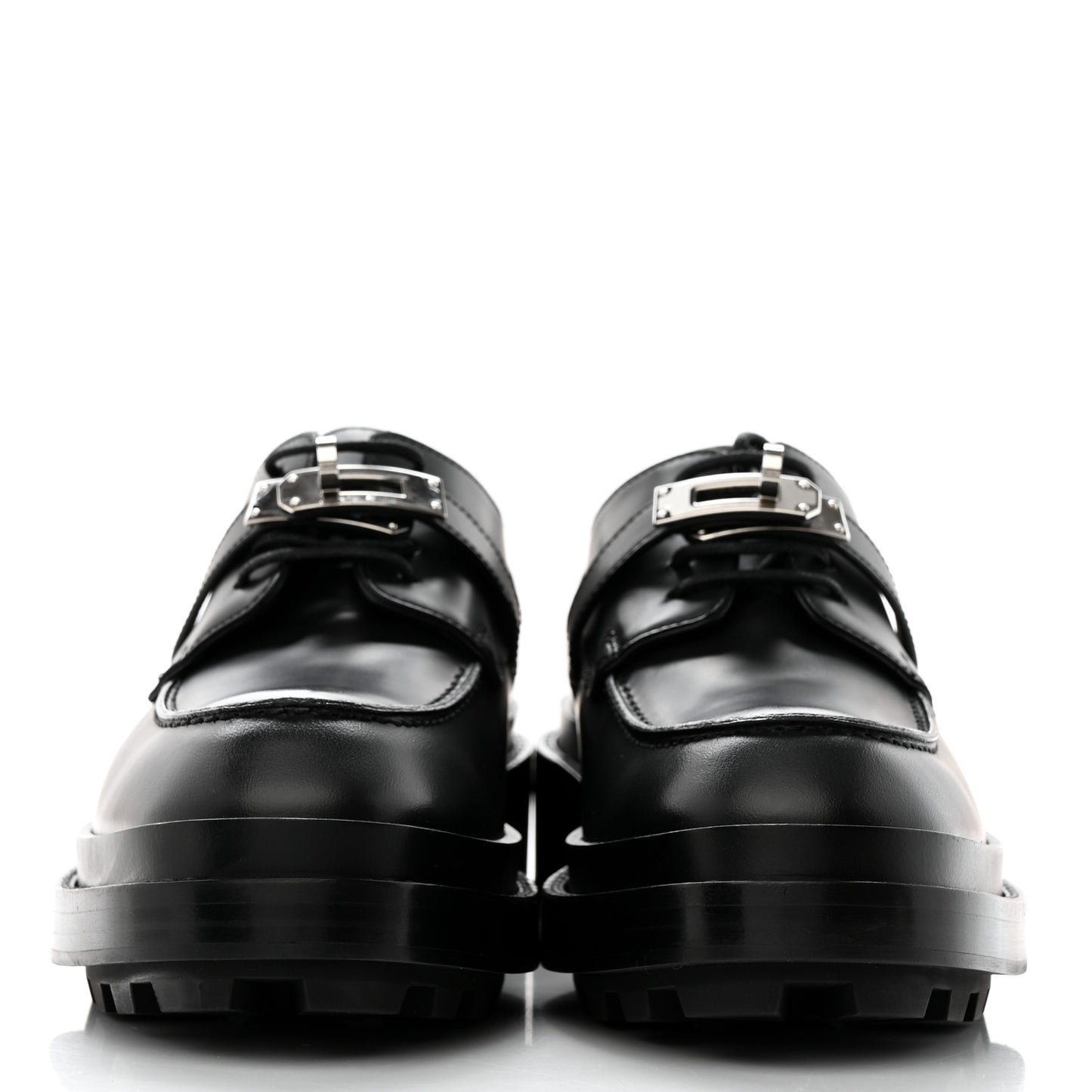 Calfskin First Derby Shoes 37.5 Black