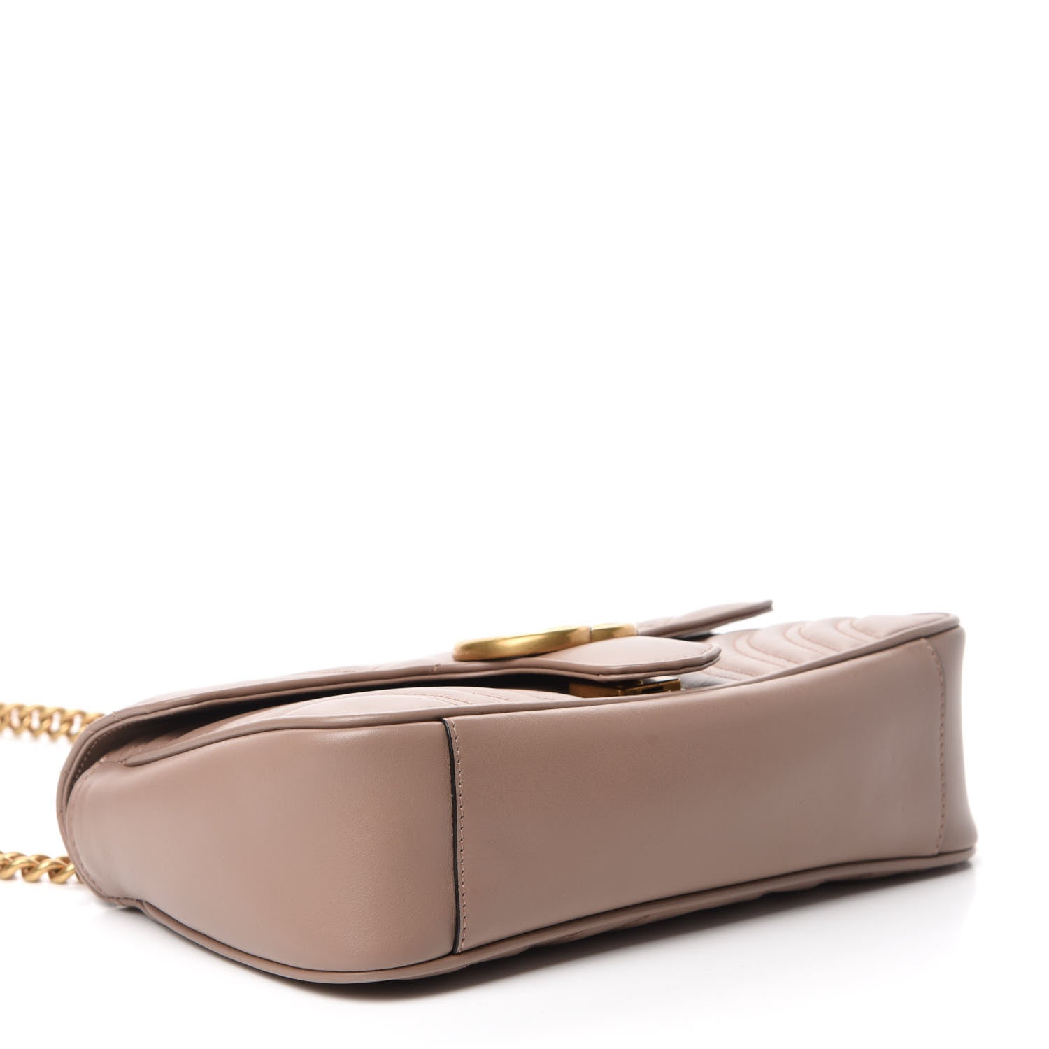 Gucci Calfskin Matelasse Small GG Marmont Shoulder Bag Porcelain Rose 4 of 10