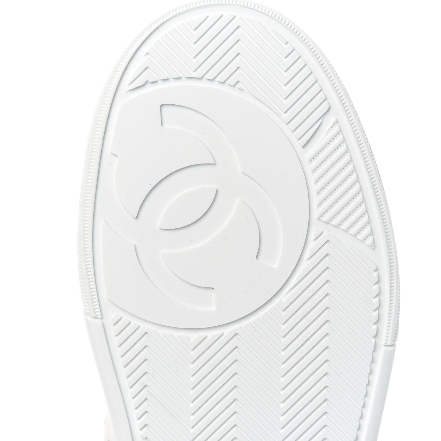 Calfskin Womens Logo Sneakers 38 White Pink