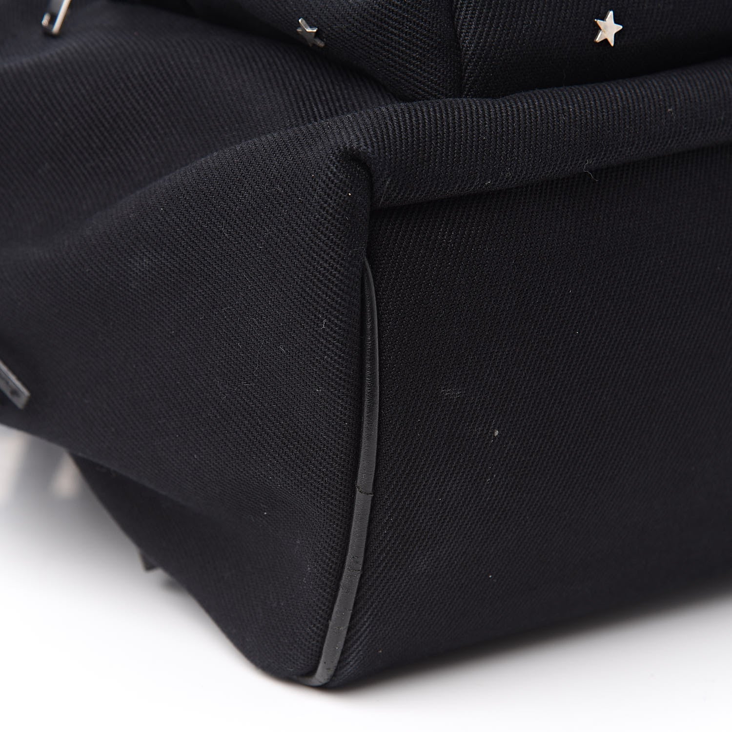 Saint Laurent Canvas Star Studded Hunting Backpack Black 9 of 11
