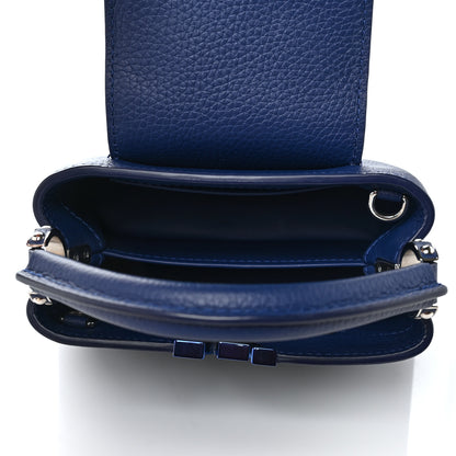 Louis Vuitton Taurillon Capucines Mini Blue 5 of 8