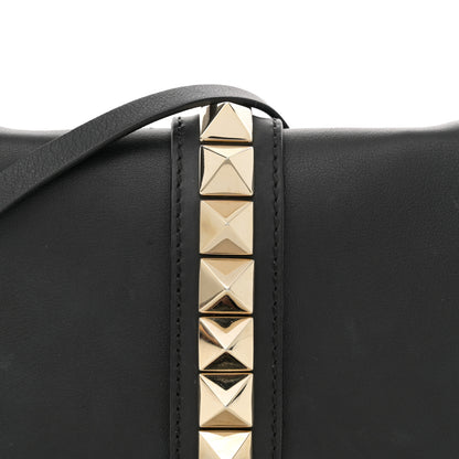 Valentino Garavani Vitello Rockstud Flap Wallet On Strap Black 7 of 13