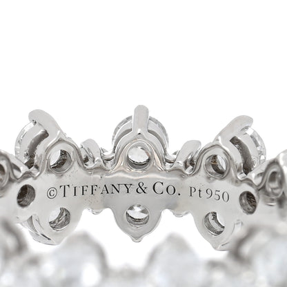 Tiffany Platinum Diamond Aria Band Ring 46 3.75 4 of 5