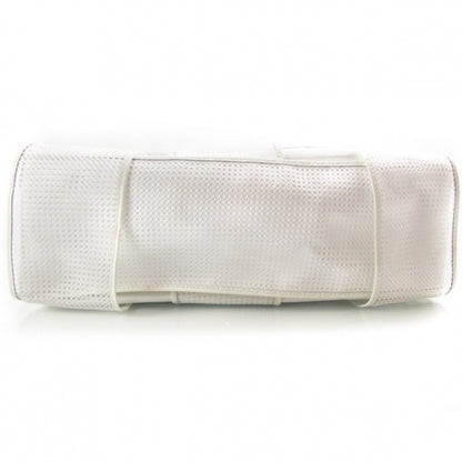 Fendi Patent Mesh Crossword Bag White 3 of 9