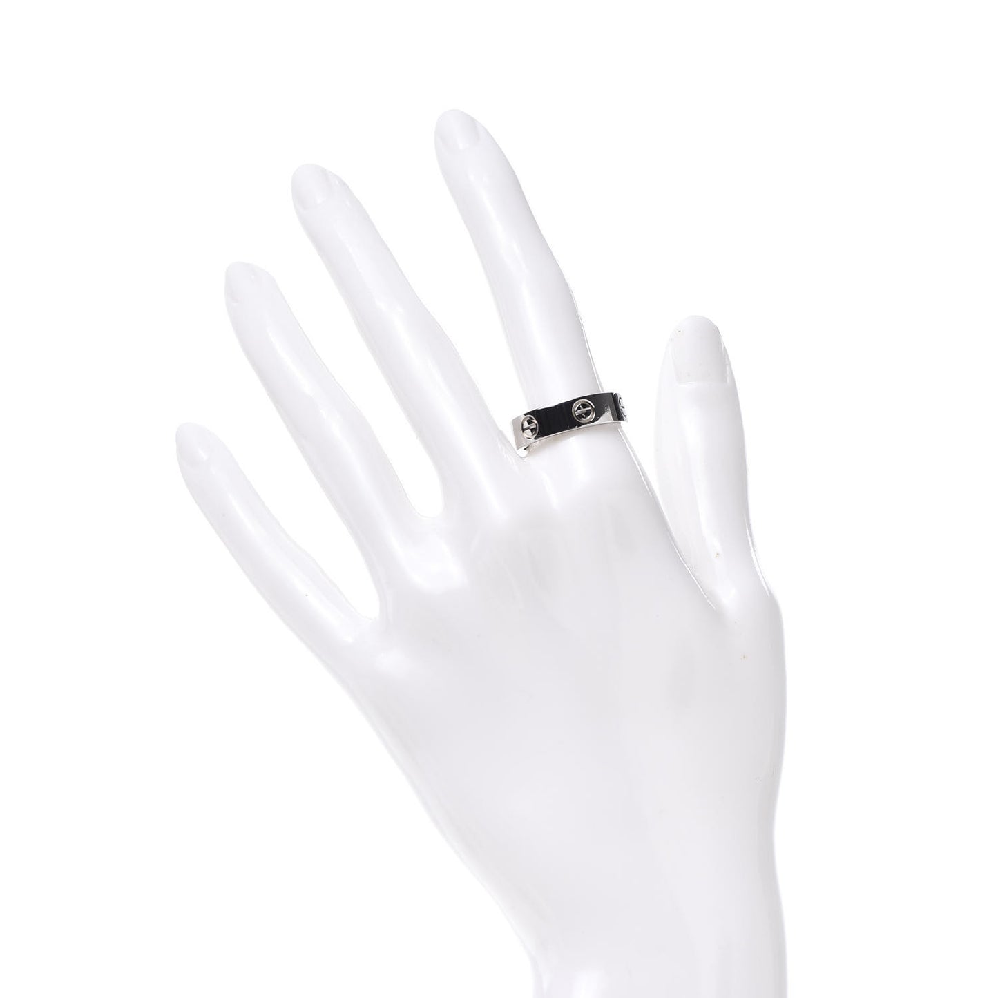 18K White Gold 5.5mm LOVE Ring 56 7.5