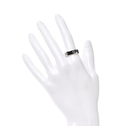Cartier 18K White Gold 5.5mm LOVE Ring 56 7.5 2 of 4