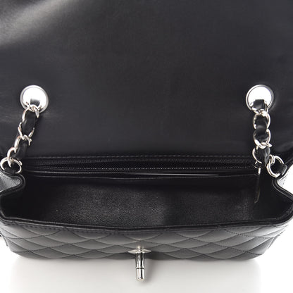Chanel Lambskin Quilted Mini Rectangular Flap Black 7 of 9