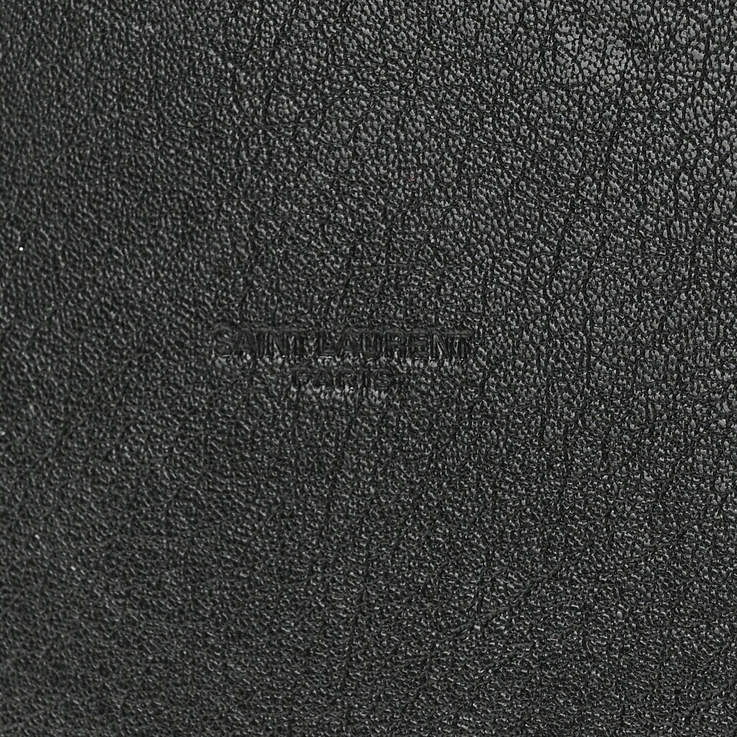 Saint Laurent Lambskin Seau Fermoir Bucket Bag Black 7 of 12