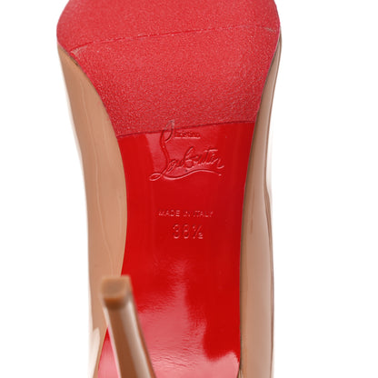 Christian Louboutin Patent Pigalle 85 Pumps 38.5 Nude 8 of 9