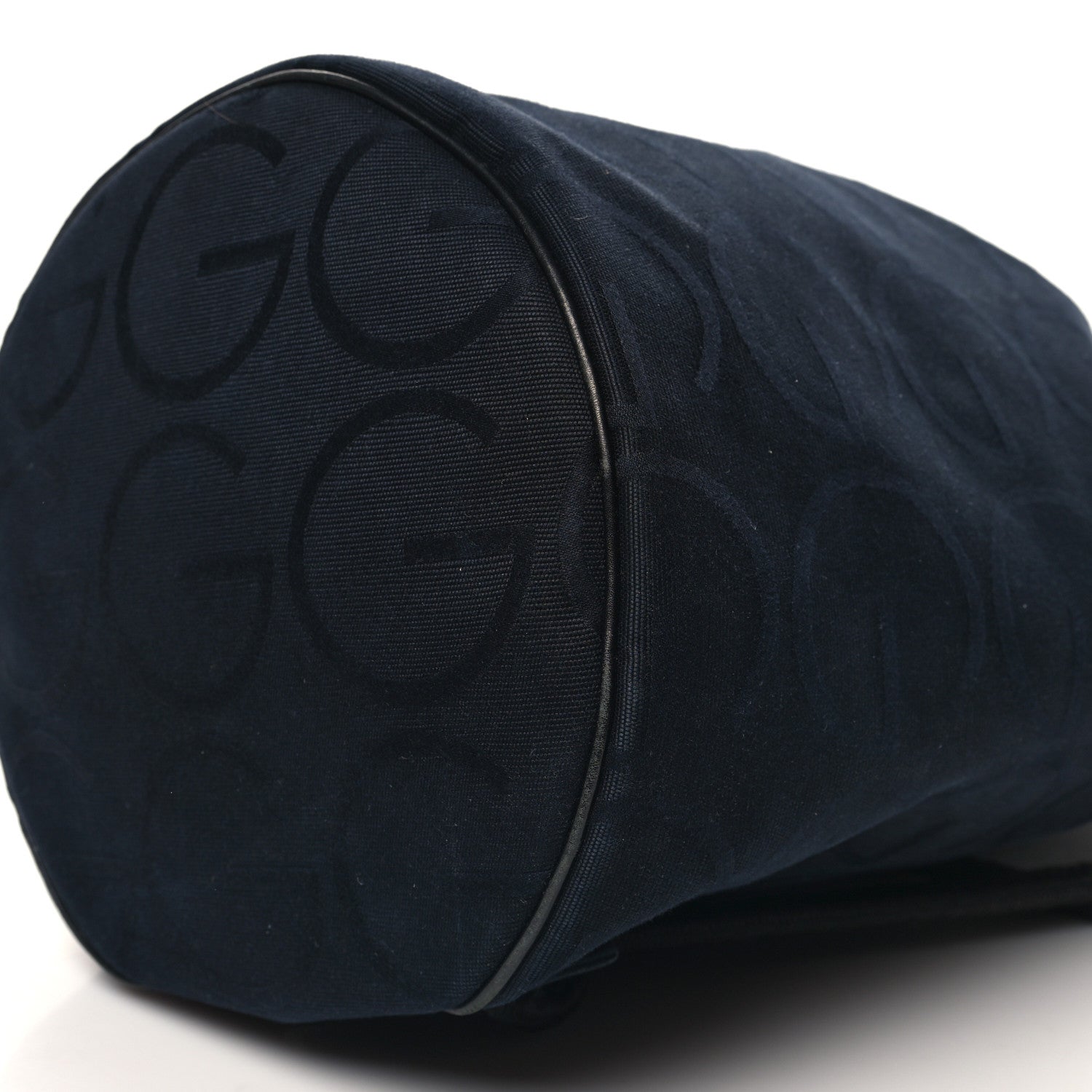 Gucci Nylon G Drawstring Sling Backpack Navy Blue 10 of 12