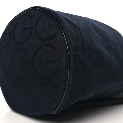 Gucci Nylon G Drawstring Sling Backpack Navy Blue 10 of 12