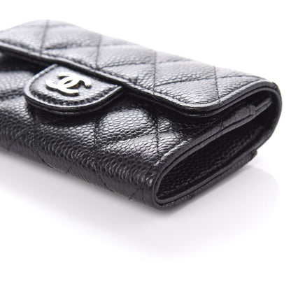 Chanel Caviar Quilted Flap Card Holder Wallet Black 7 of 11