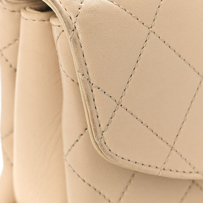 Chanel Lambskin Quilted Small Trendy Spirit Top Handle Bag Beige Beige 11 of 16