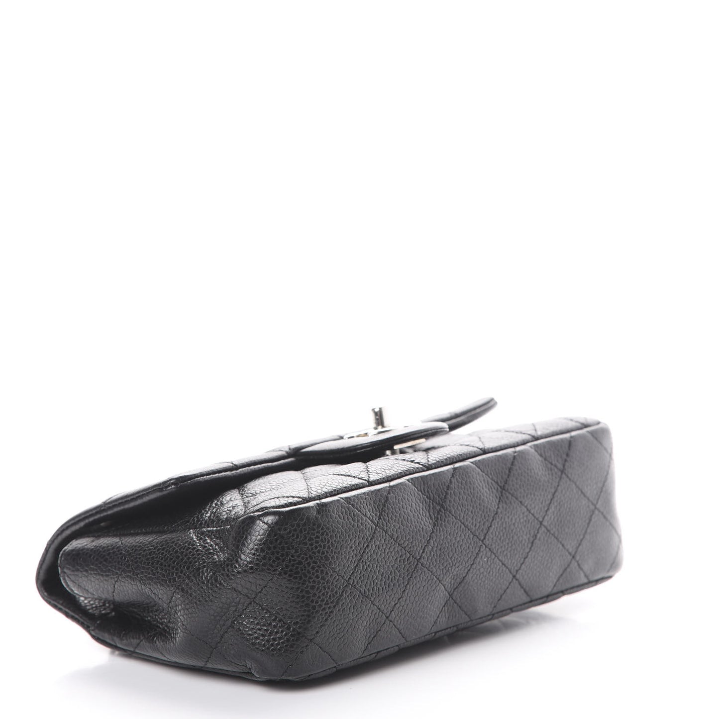 Caviar Quilted Mini Rectangular Flap Black