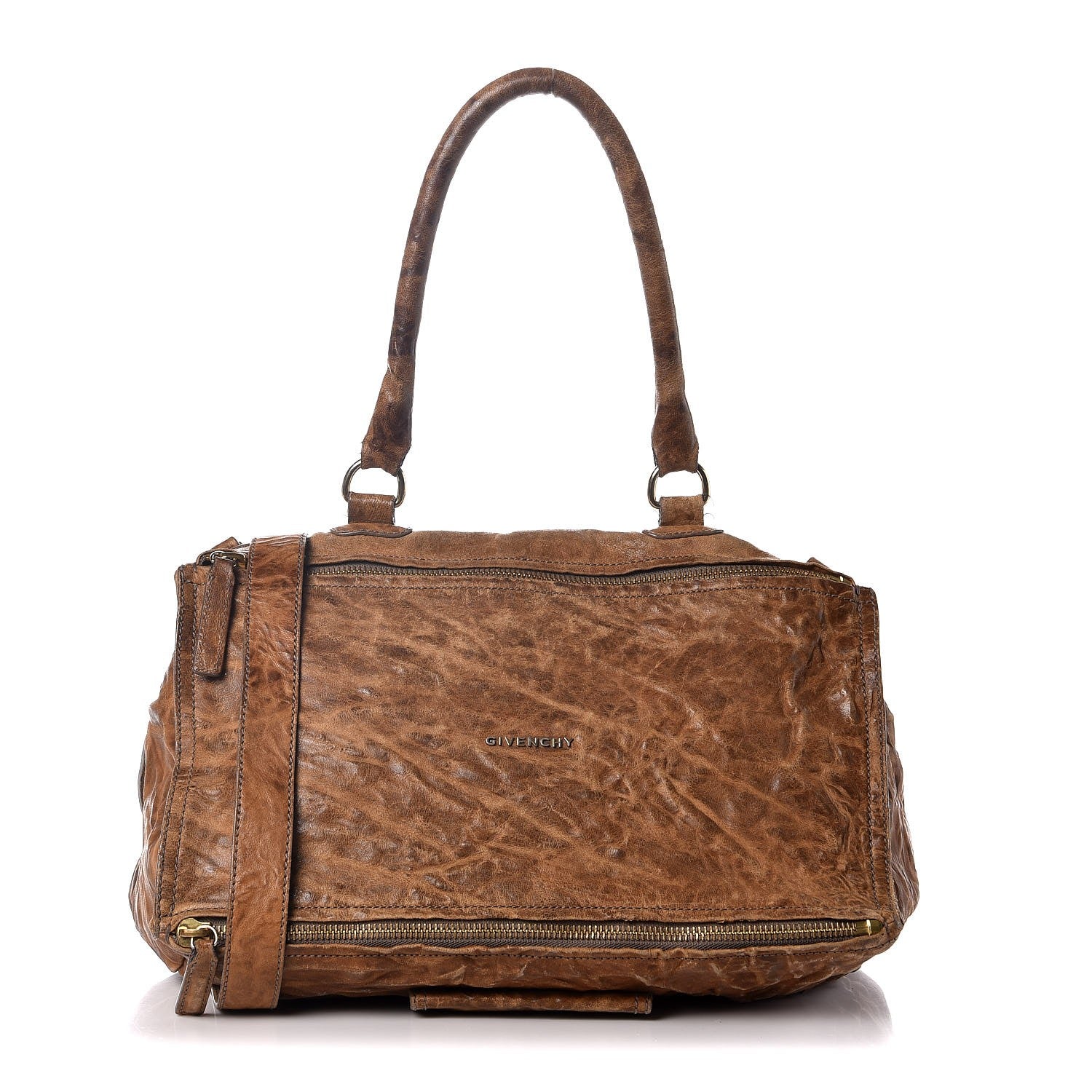 Givenchy Tumbled Sheepskin Large Pandora Brown 1 of 16