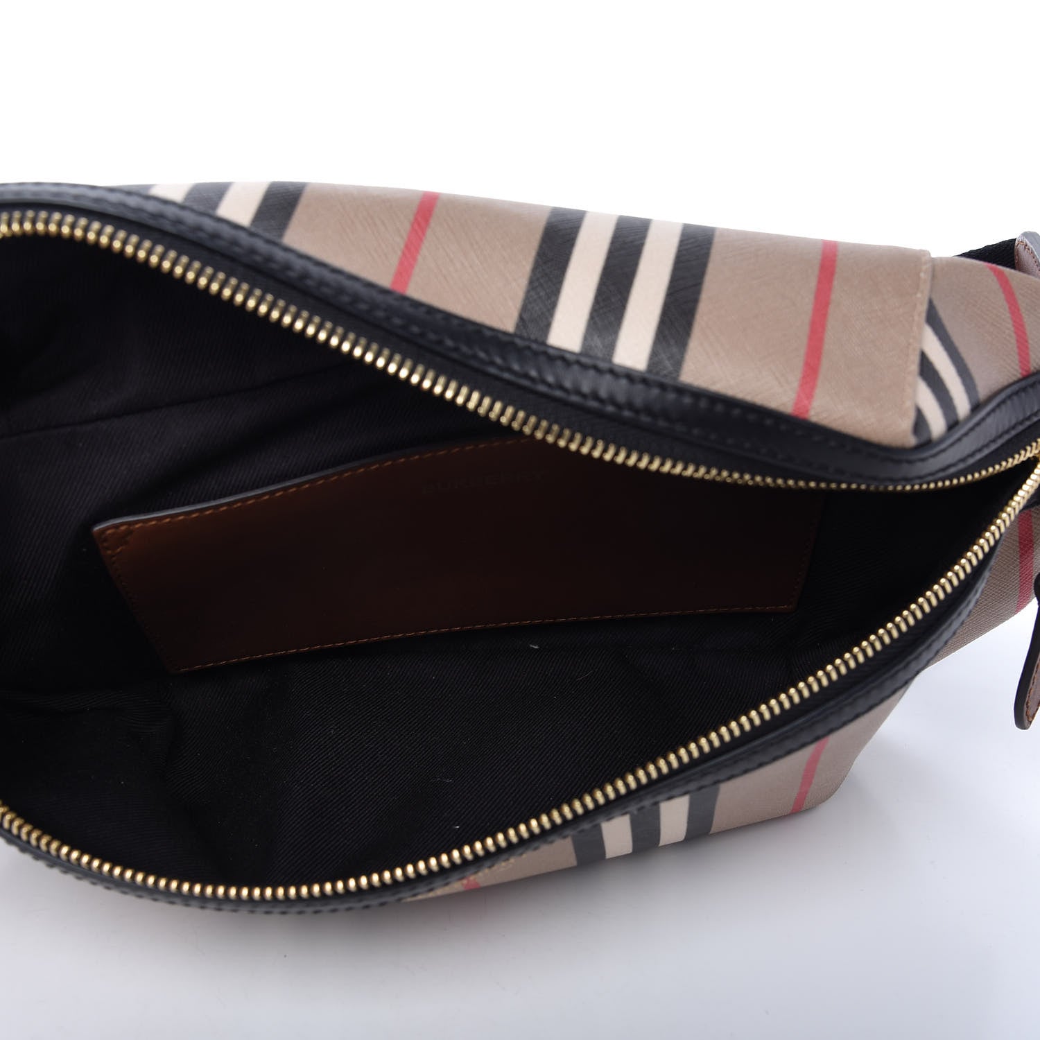 Burberry E-Canvas Icon Stripe Sonny Bum Bag Archive Beige 5 of 9