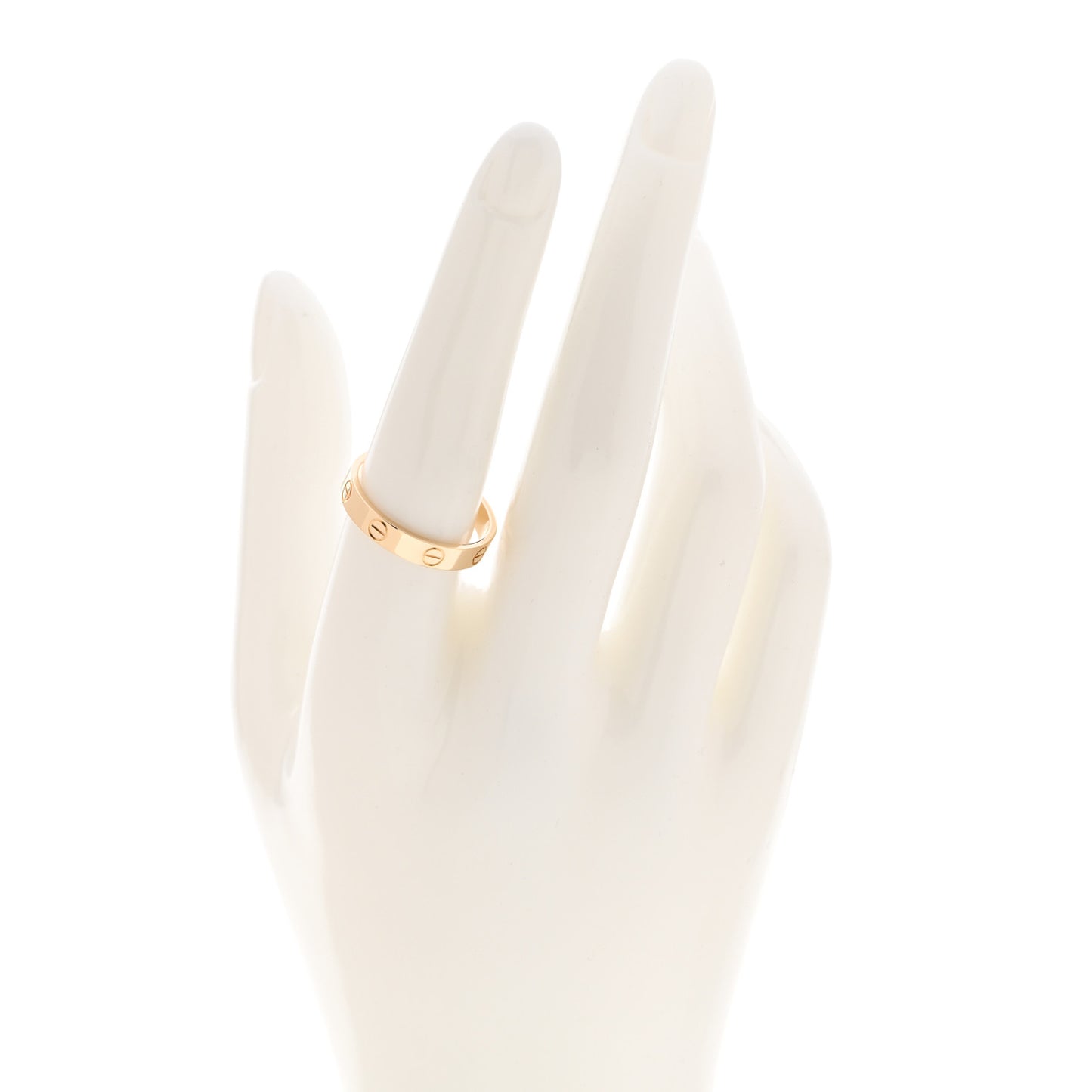 18K Yellow Gold 3.5mm LOVE Wedding Band Ring 57 8