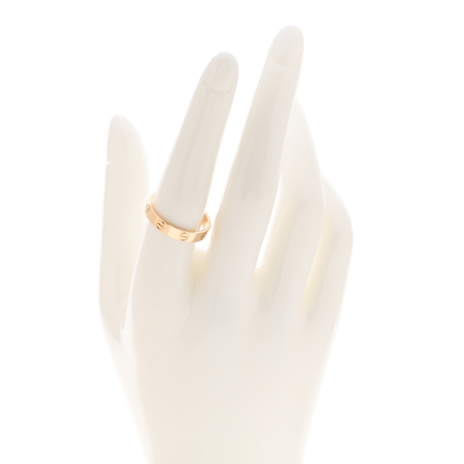 Cartier 18K Yellow Gold 3.5mm LOVE Wedding Band Ring 57 8 2 of 6