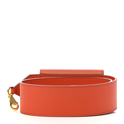 Hermes Swift Epsom Pocket Kelly Shoulder Strap Terre Battue Capucine 2 of 6