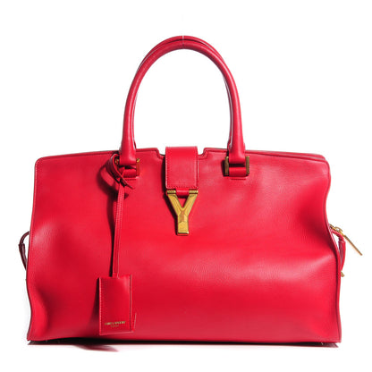 Saint Laurent Calfskin Medium Classic Y Cabas Red 1 of 9