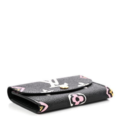 Louis Vuitton Monogram Giant Wild At Heart Rosalie Coin Purse Black 4 of 7