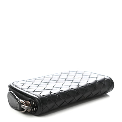Bottega Veneta Nappa Intrecciato Zip Around Coin Purse Black 4 of 7