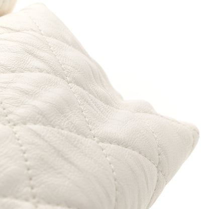 Chanel Crumpled Lambskin Quilted Small CC Links Shoulder Bag White 12 of 13
