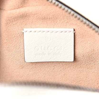 Gucci Calfskin Matelasse Mini GG Marmont Round Shoulder Bag White 5 of 7