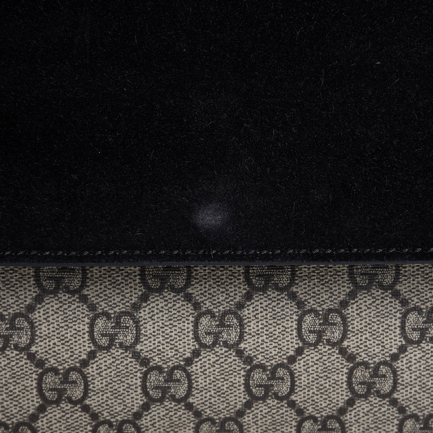 Gucci GG Supreme Monogram Medium Dionysus Shoulder Bag Black 9 of 10
