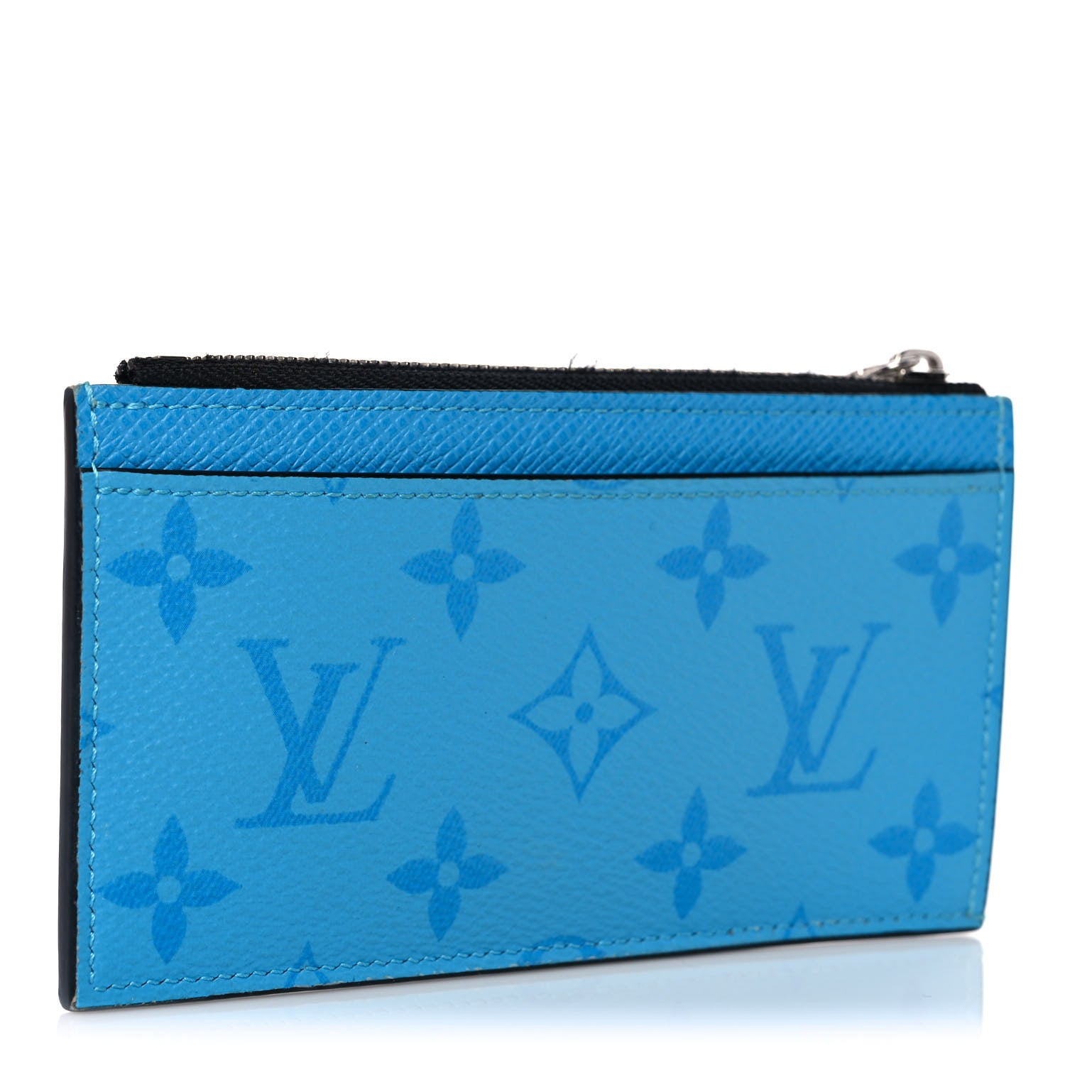 Louis Vuitton Taigarama Coin Card Holder Blue Lagoon 3 of 10