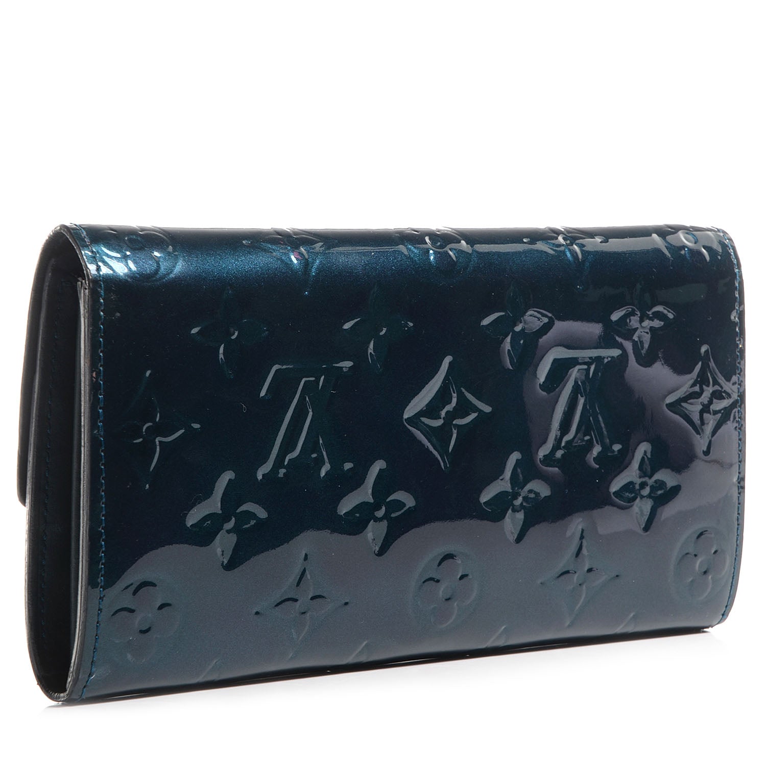 Louis Vuitton Vernis Sarah Wallet Blue Nuit 3 of 7