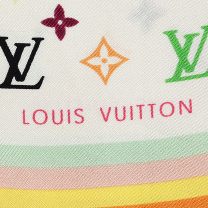 Louis Vuitton Silk Monogram Multicolor Bandeau White 3 of 5