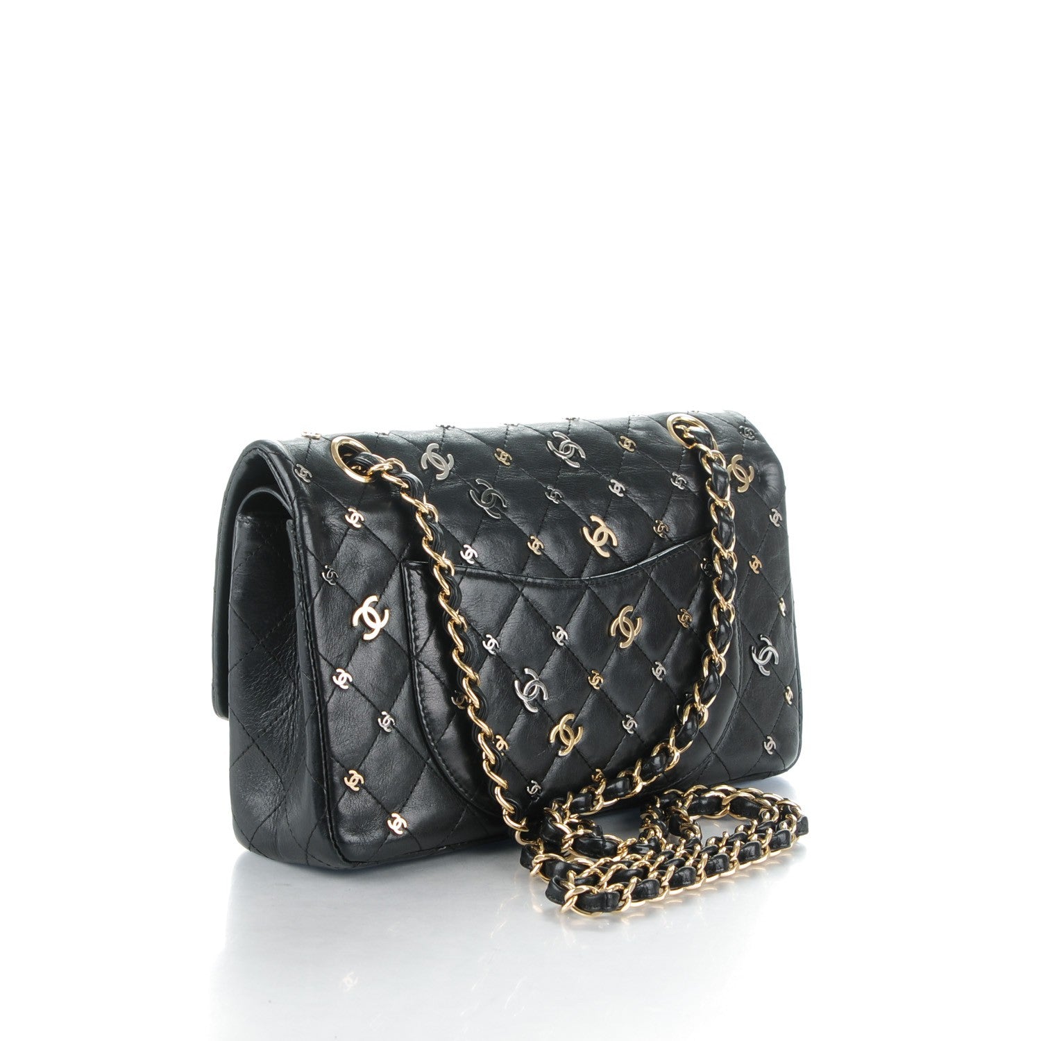 Chanel Calfskin CC Punk 2.55 Reissue 225 Flap Black 3 of 8