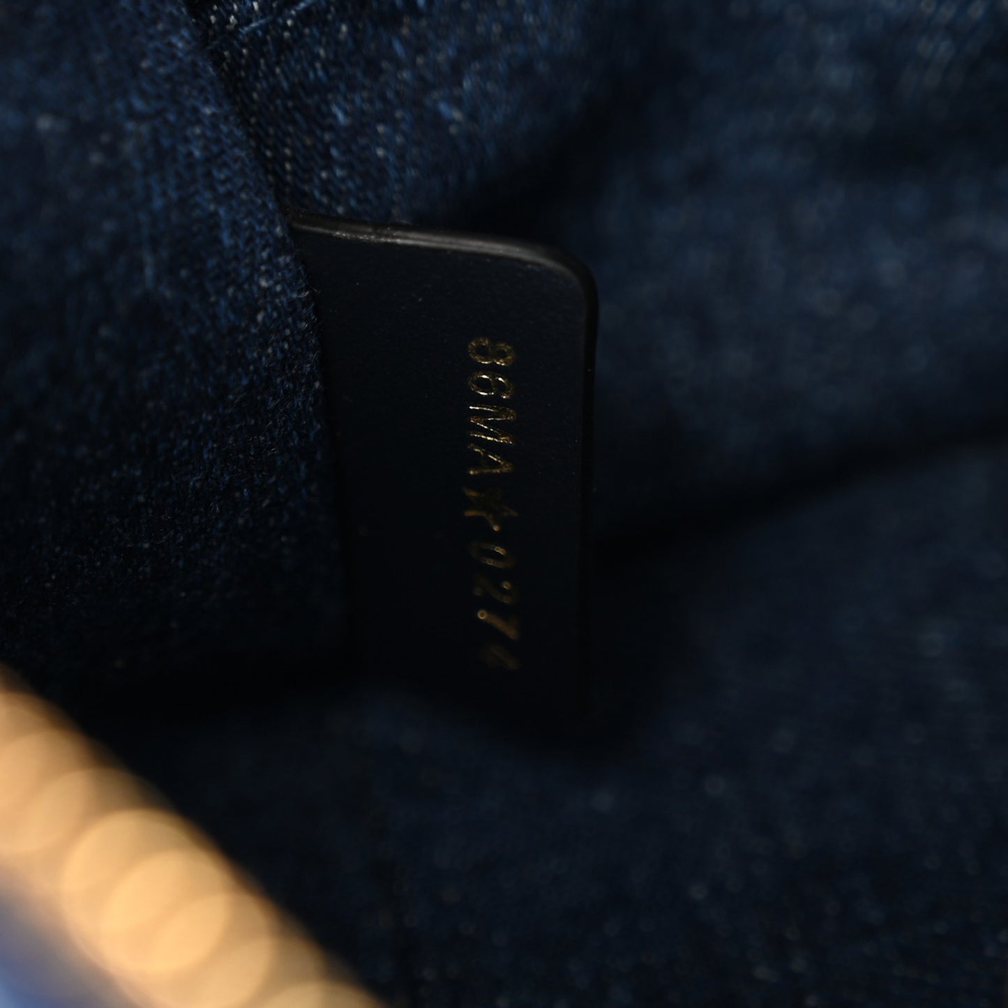 Denim Oblique Nano Groove 17 Bag Blue