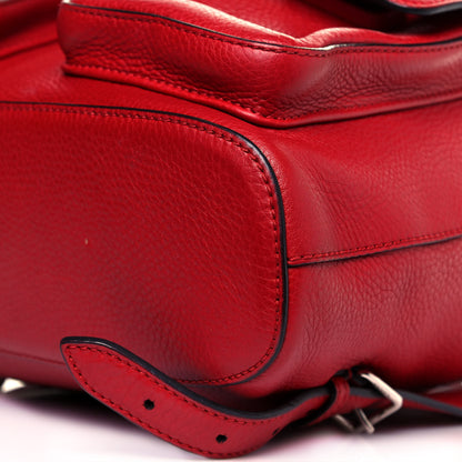 Gucci Cellarius Calfskin Medium Bamboo Backpack Hibiscus Red 9 of 15