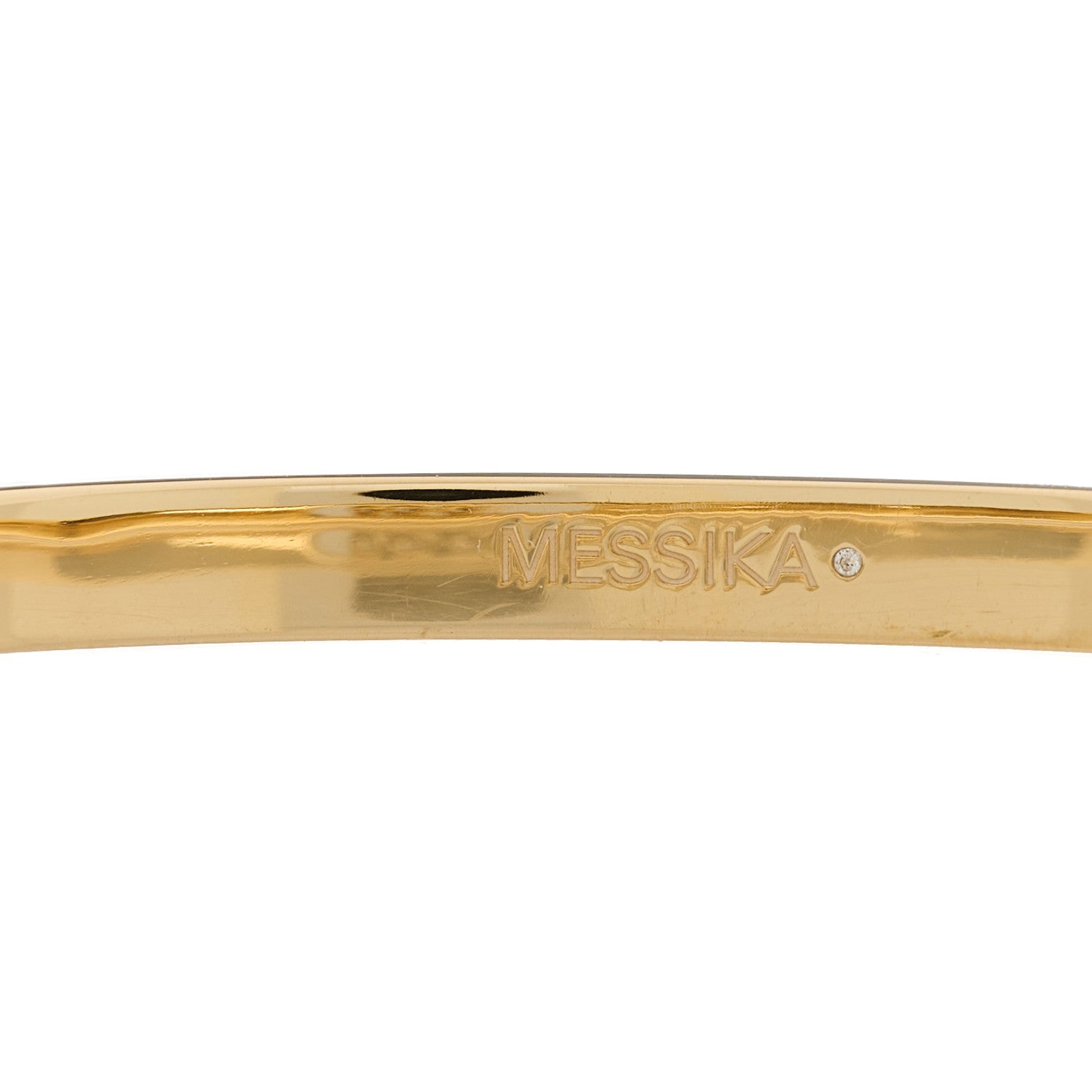 Messika 18K Yellow Gold Diamond SM Move Noa Pave Bangle Bracelet M 2 of 4